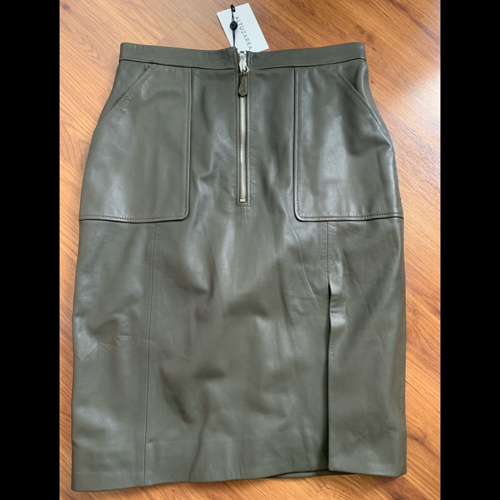 ALTUZARRA LEATHER SKIRT
